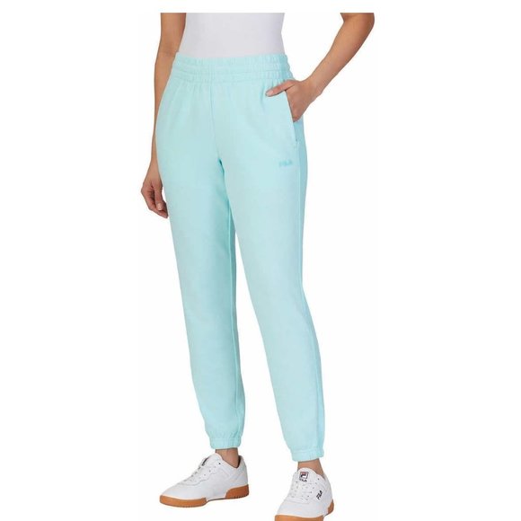 NWT FILA Womens French Terry Drawstring Jogger Blue Tint Size S $60 3C626 - Picture 3 of 3